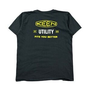 Keen Utility T Shirt Men's Medium Black Graphic Tee Outdoors Hiking Camping